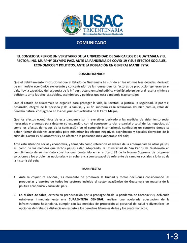 Efectos económicos y políticos ante la pandemia del Covid-19