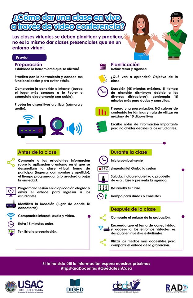 ¿Cómo dar una clase en vivo a través de videconferencia?