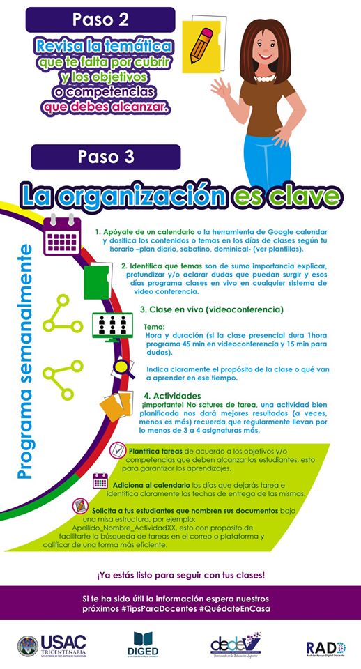 La organización es fundamental en todo proceso educativo