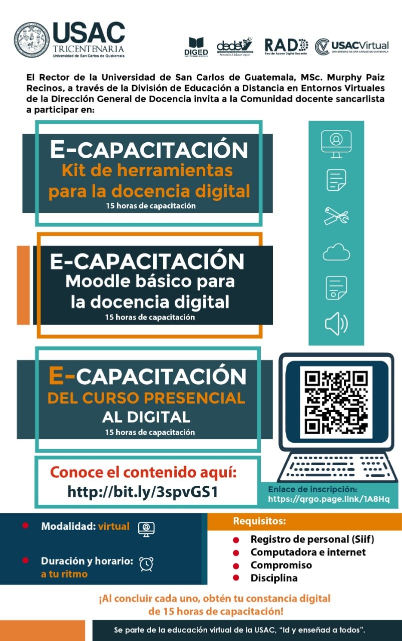 E-CAPACITACIÓN KIT DE HERRAMIENTAS PARA LA DOCENCIA DIGITAL.