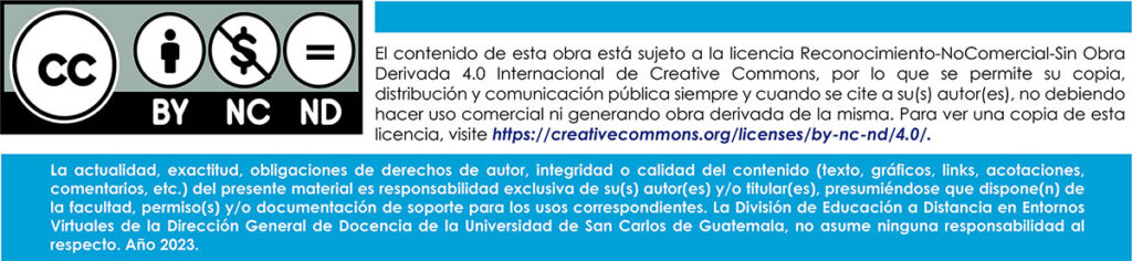 El contenido de esta obra está sujeto a la licencia Reconocimiento-NoComercial-Sin Obra Derivada 4.0 Internacional de Creative Commons.